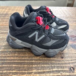 Toddler New Balance Shoes 9060 Black Grey Red 5c